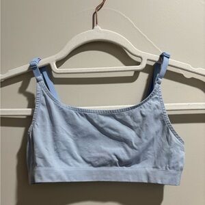 ALO Sheer Glow Bra Seashell Blue